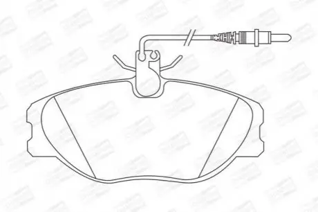 Тормозные колодки передние Peugeot 806, Expert / Citroen Evasion, Jumpy / Fiat Scudo / Lancia Zeta CHAMPION 571838CH