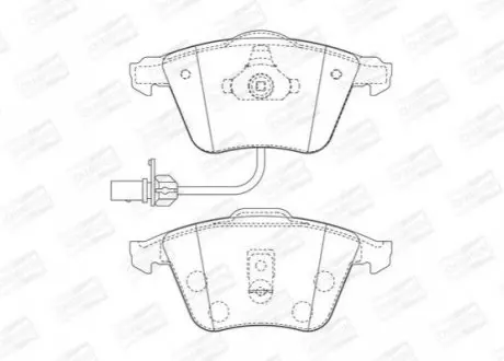 Колодка торм. диск. AUDI A6 (4B, C5, 4F2), ALLROAD (4BH) передн. CHAMPION 573145CH
