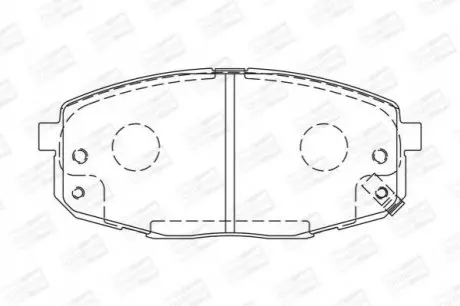 Гальмівні колодки передні KIA Carens, Ceed / Hyundai I30 CHAMPION 573730CH