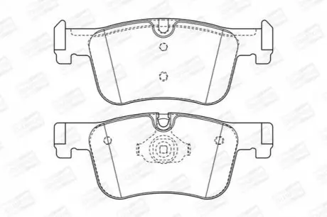 Тормозные колодки передние BMW 1-Series, 3-Series, 4-Series CHAMPION 573419CH