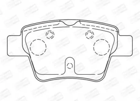 Тормозные колодки задние Citroen C4 / Peugeot 207 /307 / Emgrand EC7 CHAMPION 573235CH