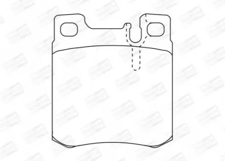 Гальмівні колодки задні Mercedes C-Class, CLK, E-Class, S-Class, SL, SLK / Chrysler Crossfire CHAMPION 571722CH