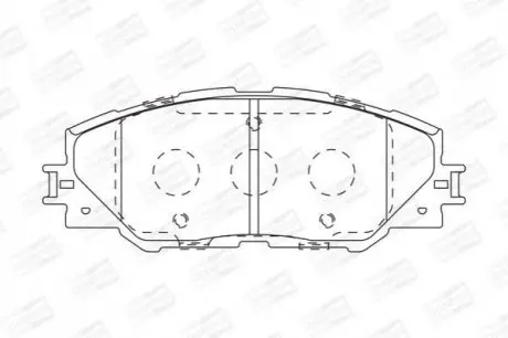 Гальмівні колодки передні Toyota Auris, Matrix, RAV-4 CHAMPION 572569CH