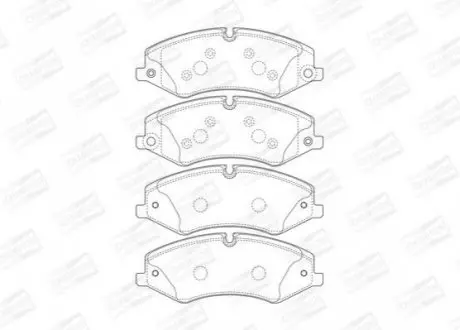 LANDROVER Тормозные колодки передн.Sport 05-,Discovery 04- CHAMPION 573759CH