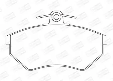 Гальмівні колодки передні Audi 80, 90, 100, 200, A4 / Seat Toledo, Cordoba / VW Caddy, Golf, Passat CHAMPION 571357CH