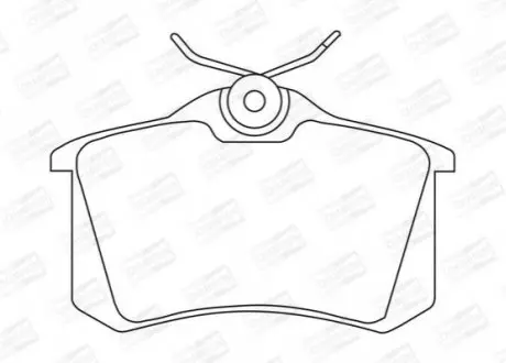 Тормозные колодки задние VW Polo, Passat, Jetta, Golf / Audi A4/ Peugeot / Renault / Citroen CHAMPION 571361CH