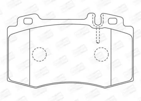 Тормозные колодки передние Mercedes C-Class, CLK, CLS, E-Class, S-Class, SL, SLK CHAMPION 573092CH