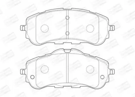 Гальмівні колодки передні Peugeot 308, Partner / Citroen Berlingo CHAMPION 573620CH