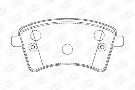 Гальмівні колодки передні Renault Kangoo / Mercedes Citan CHAMPION 573284CH