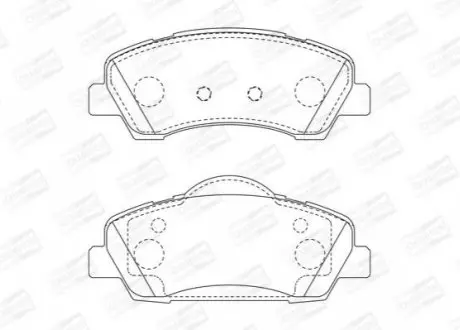 PEUGEOT Тормозные колодки передн.308 II 13- CHAMPION 573630CH