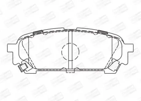 Гальмівні колодки задні Subaru Forester, Impreza CHAMPION 572529CH