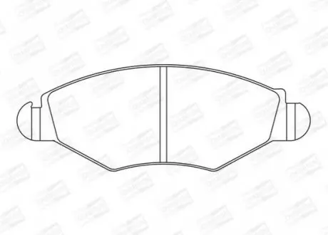 Тормозные колодки передние Peugeot 206, 306 / Citroen Xsara CHAMPION 573051CH
