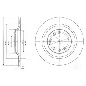Тормозной диск Delphi BG4318