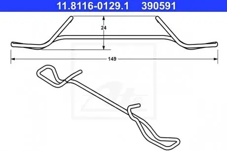 Пружина ATE 11.8116-0129.1
