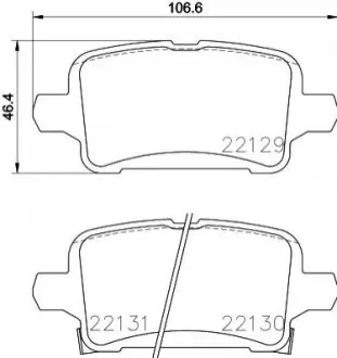Комплект тормозных колодок P 59 090 BREMBO P59090 (фото 1)