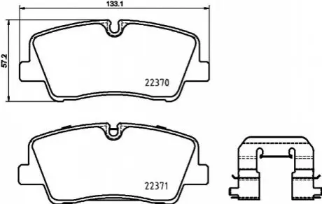 Комплект тормозных колодок P 30 085 BREMBO P30085