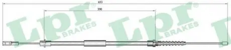 Трос, стояночная тормозная система LPR C0645B