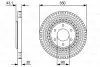 Гальмівний диск NISSAN/INFINITI Armada/Titan/QX56 \'\'F \'\'5,6 \'\'03-10 BOSCH 0986479V51 (фото 1)