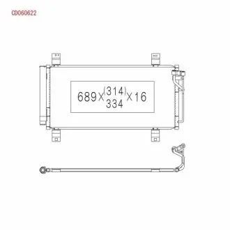 Радиатор кондиционера Mazda 6 2008-- KOYORAD CD060622