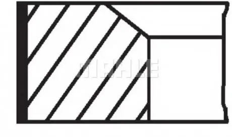 Комплект колец MAHLE ORIGINAL MAHLE / KNECHT 001 RS 00111 0N1