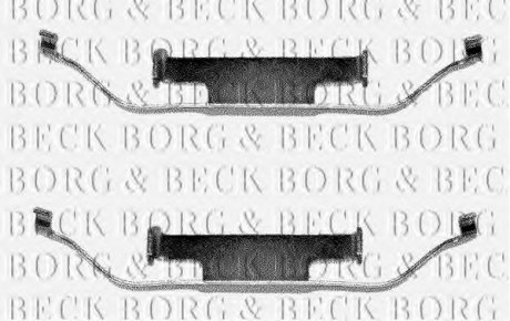 Комплектуючі, колодки дискового гальма BORG & BECK BBK1012 (фото 1)