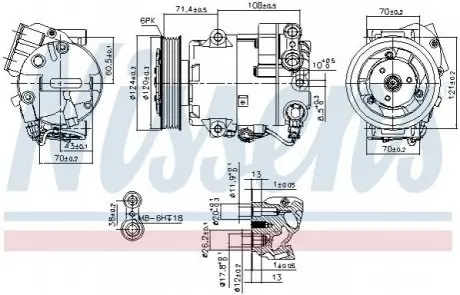 Компрессор, кондиционер NISSENS 89425