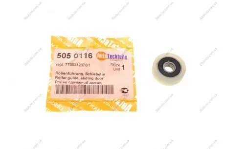 Ролик сдвижных дверей AUTOTECHTEILE 505 0116