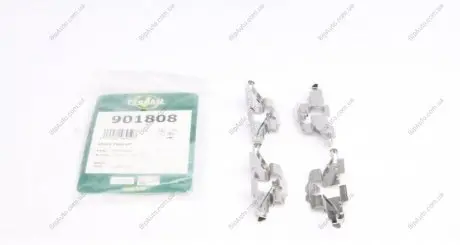 Планка супорта (заднього) прижимна (к-кт) Toyota Yaris II 05- (Akeb) FRENKIT 901808