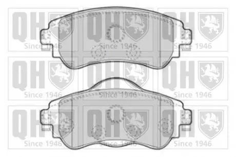 Комплект тормозных колодок QUINTON HAZELL BP1857 (фото 1)