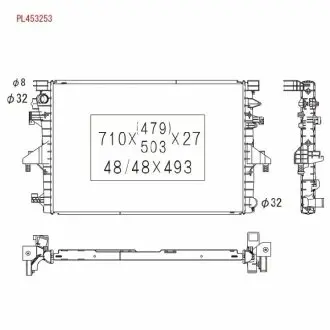 Радиатор охлаждения двигателя KOYORAD PL453253