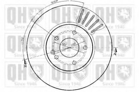Тормозной диск QUINTON HAZELL BDC4540 (фото 1)