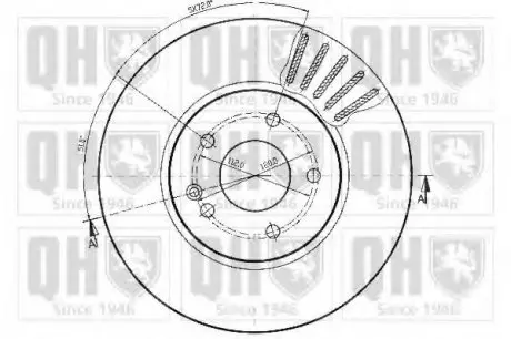Тормозной диск QUINTON HAZELL BDC4540
