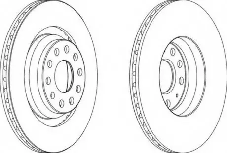 Тормозной диск FERODO DDF1503C