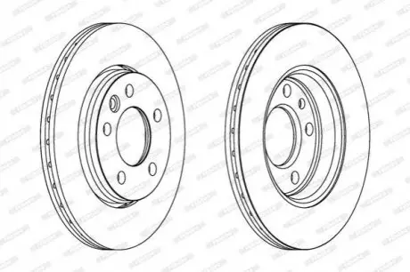 Тормозной диск FERODO DDF1286C
