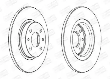 Тормозной диск передний Alfa Romeo / Fiat / Lancia / Nissan CHAMPION 561469CH