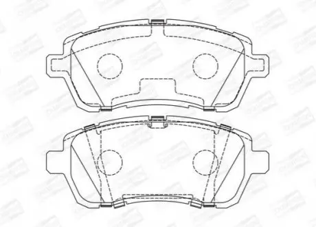 Колодка торм. диск. FORD FIESTA VI 1.25-1.6 08-;MAZDA 2 07- передн. CHAMPION 573747CH