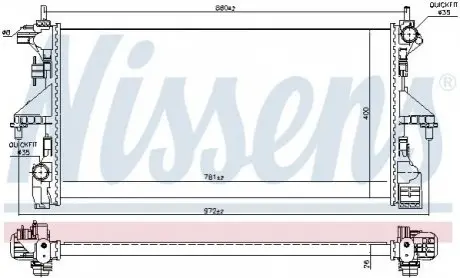 Полный комплект прокладок двигателя (верх) FORD FIESTA V, FUSION, MAZDA 2 1.25-1.4 11.01- NISSENS 606554