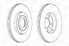 Диск гальмівний AUDI A3, SEAT CORDOBA, IBIZA, SKODA, VW, передн., вент. CHAMPION 562040CH (фото 1)