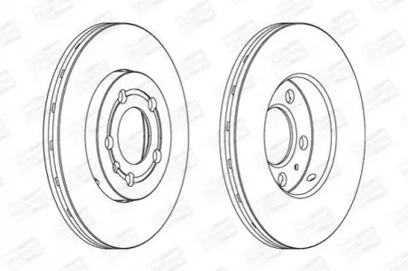 Диск гальмівний AUDI A3, SEAT CORDOBA, IBIZA, SKODA, VW, передн., вент. CHAMPION 562040CH