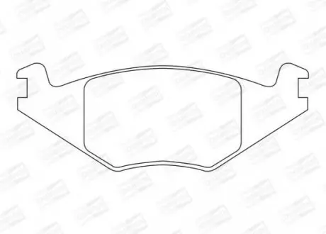 Гальмівні колодки передні VW Golf, Jetta, Polo / Seat Cordoba, Ibiza CHAMPION 571315CH (фото 1)