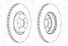 Гальмівний диск передній FIAT BRAVO, DOBLO, FIORINO, IDEA, LINEA, STILO/ ABARTH/ ALFA ROMEO/ LANCIA CHAMPION 561387CH (фото 1)