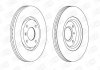 Тормозной диск передний Citroen Berlingo / DS / Opel Corsa / Peugeot 206, 207, 208, 307, 308, Partn CHAMPION 562129CH (фото 1)
