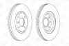 Гальмівний диск передній Citroen Berlingo / DS / Opel Corsa / Peugeot 206, 207, 208, 307, 308, Partn CHAMPION 562129CH (фото 1)