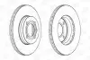 Тормозной диск передний VW CADDY,CORRADO,GOLF,JETTA,LUPO,PASSAT,POLO,SCIROCCO,VENTO/SEAT CHAMPION 561448CH (фото 1)