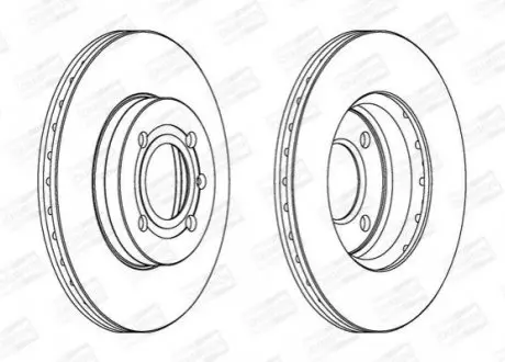 Гальмівний диск передній VW CADDY,CORRADO,GOLF,JETTA,LUPO,PASSAT,POLO,SCIROCCO,VENTO/SEAT CHAMPION 561448CH