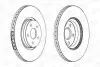 Тормозной диск передний Ford Focus II, III, Kuga II, Transit Connect / Volvo C70, S40, V40, V50 CHAMPION 562434CH1 562434CH-1