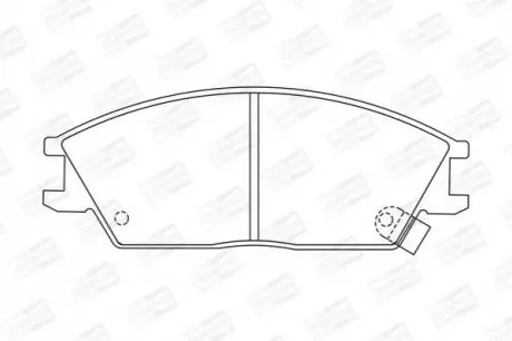Тормозные колодки передние Honda Accord II / Hyundai Accent II, Getz, Stellar, Pony, Excel CHAMPION 572269CH