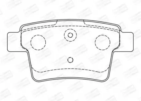 Тормозные колодки задние Ford Mondeo III / Jaguar X-Type I (2000->) CHAMPION 573218CH