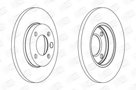 Диск тормозной SEAT TOLEDO, VW CADDY передн. CHAMPION 561141CH