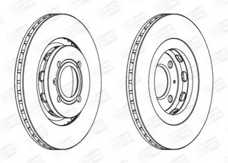 Тормозной диск CHAMPION 561608CH (фото 1)